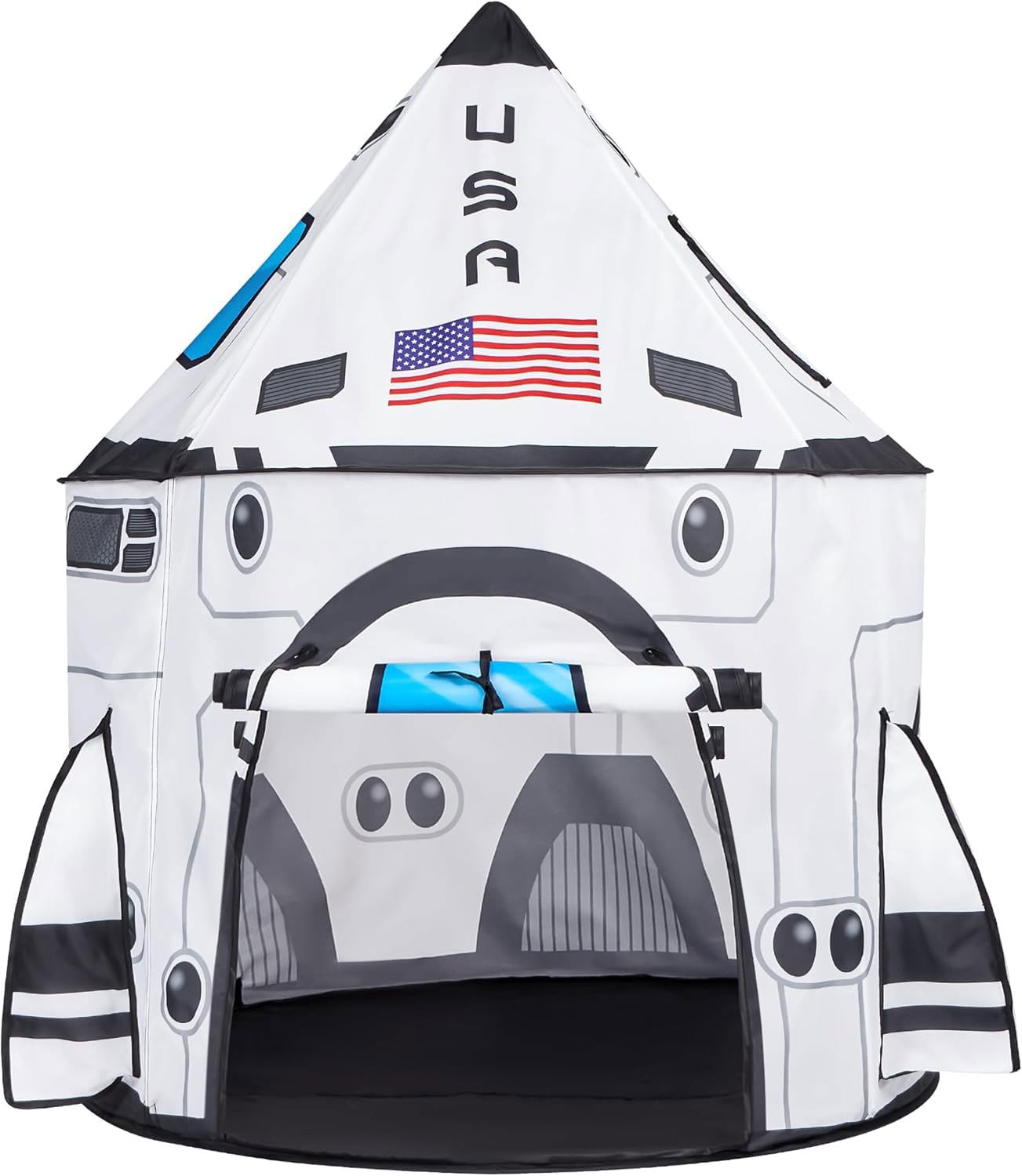Rocket Ship Play Tent for Kids Indoor Outdoor