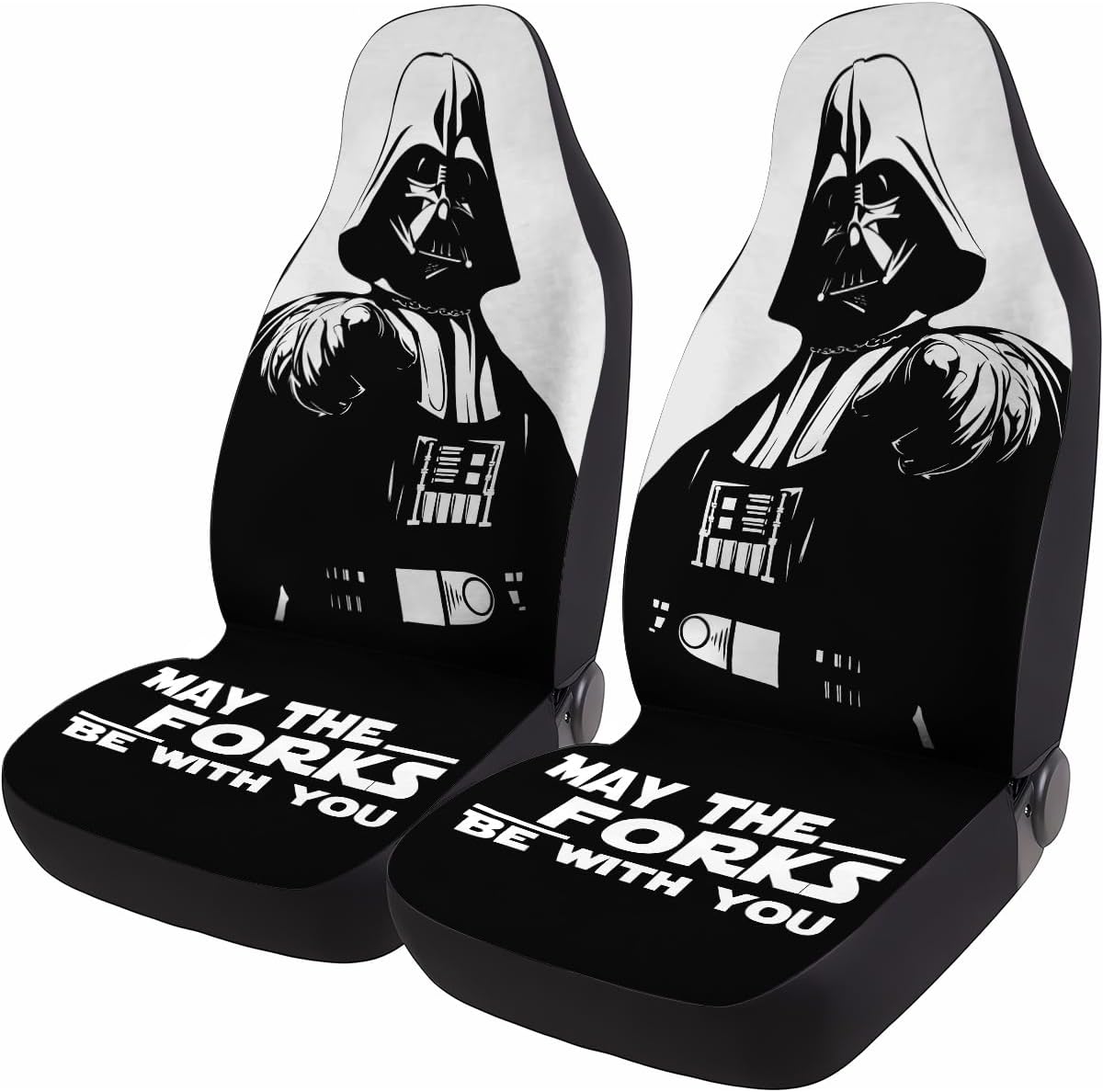 Star Movie Character Couple 2 Front Car Seat Covers for Car Truck Sedan SUV