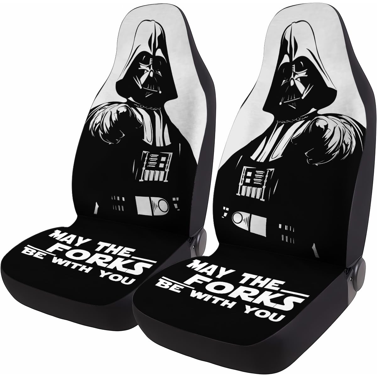 Star Movie Character Couple 2 Front Car Seat Covers for Car Truck Sedan SUV