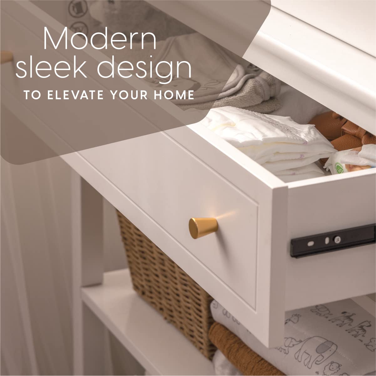Nursery Dresser with Changing Table