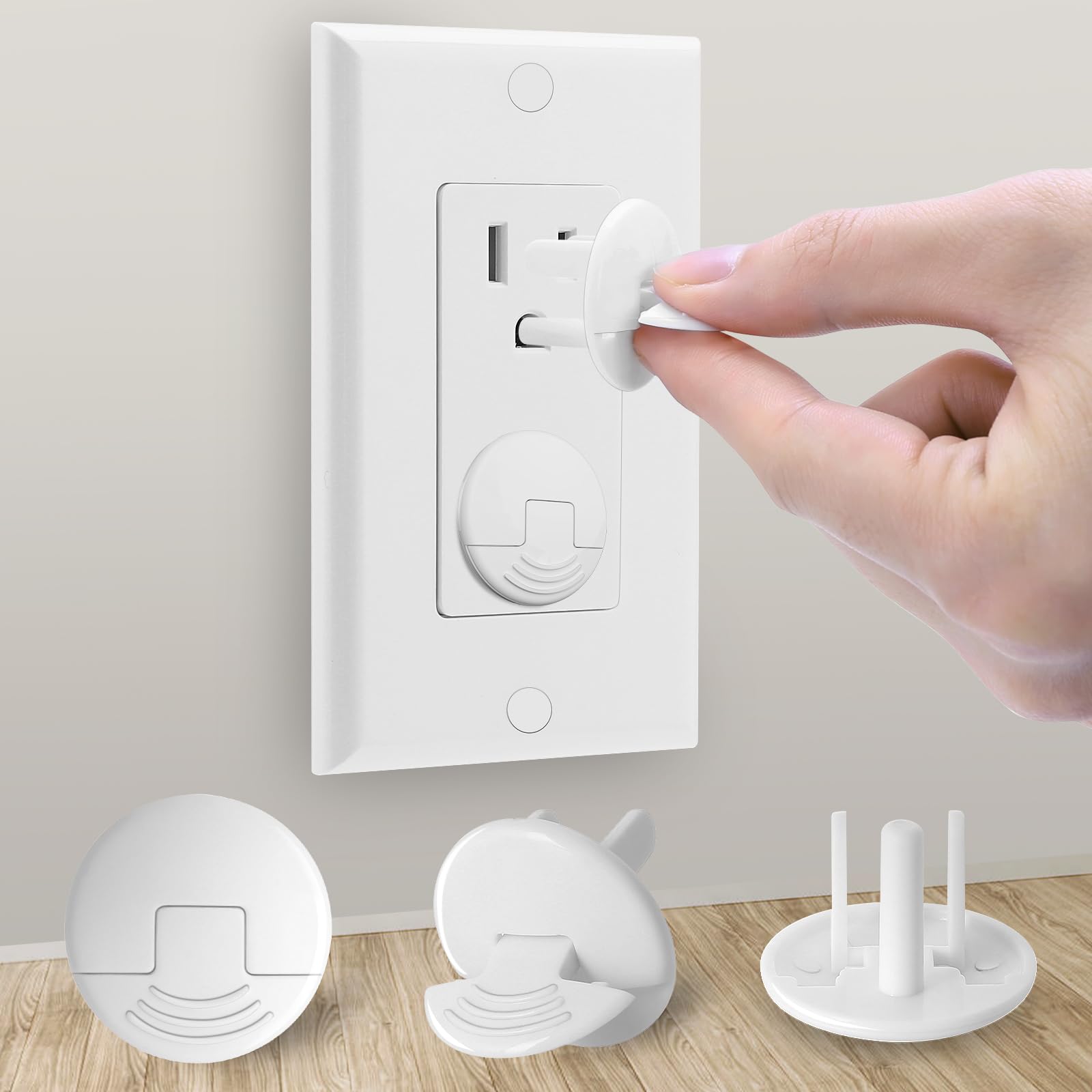 Covers Baby Proofing White - PRObebi 38 Pack Plug Covers