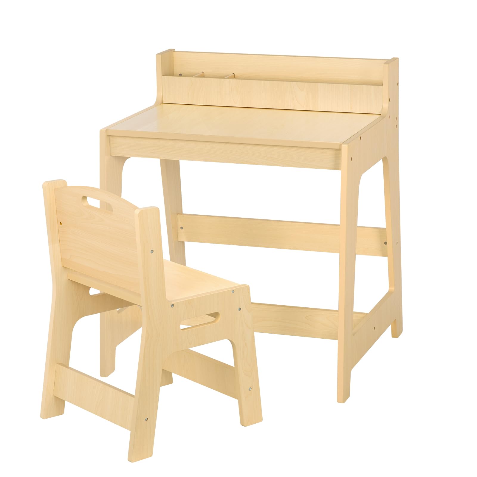 Desk and Chair Set, Toddler Student Desk and Chair Set for Bedroom