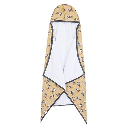 Pearl Premium Big Kid Hooded Towel 'Mickey Mouse Check' - One Size