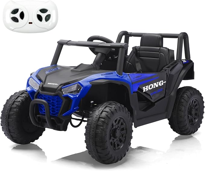 12V Electric UTV Car with Remote Control, Ride on Vehicles with Spring Suspension