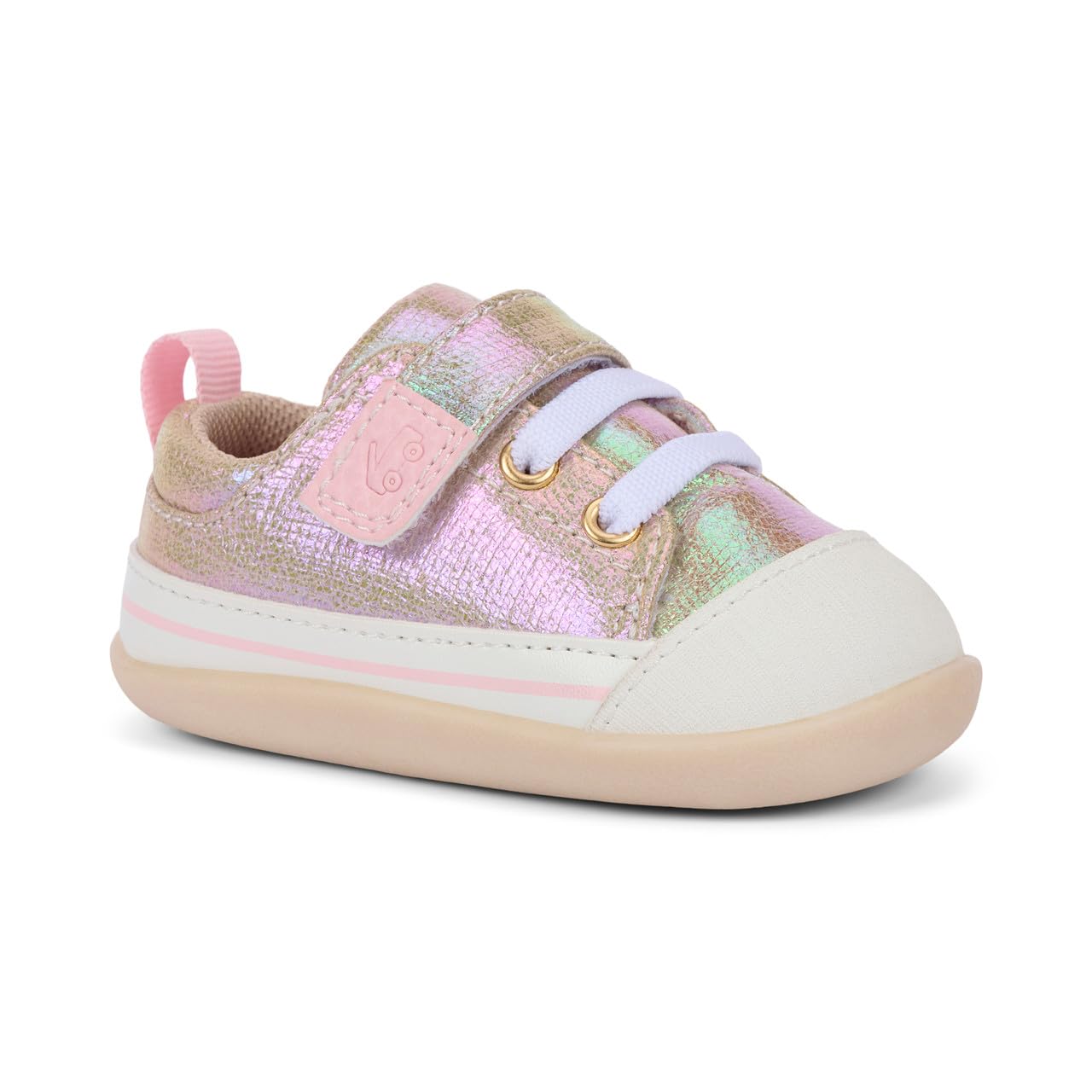 See Kai Run Stevie Mini - First Walker Shoe for Infants, Gold Metallic, Infant 3