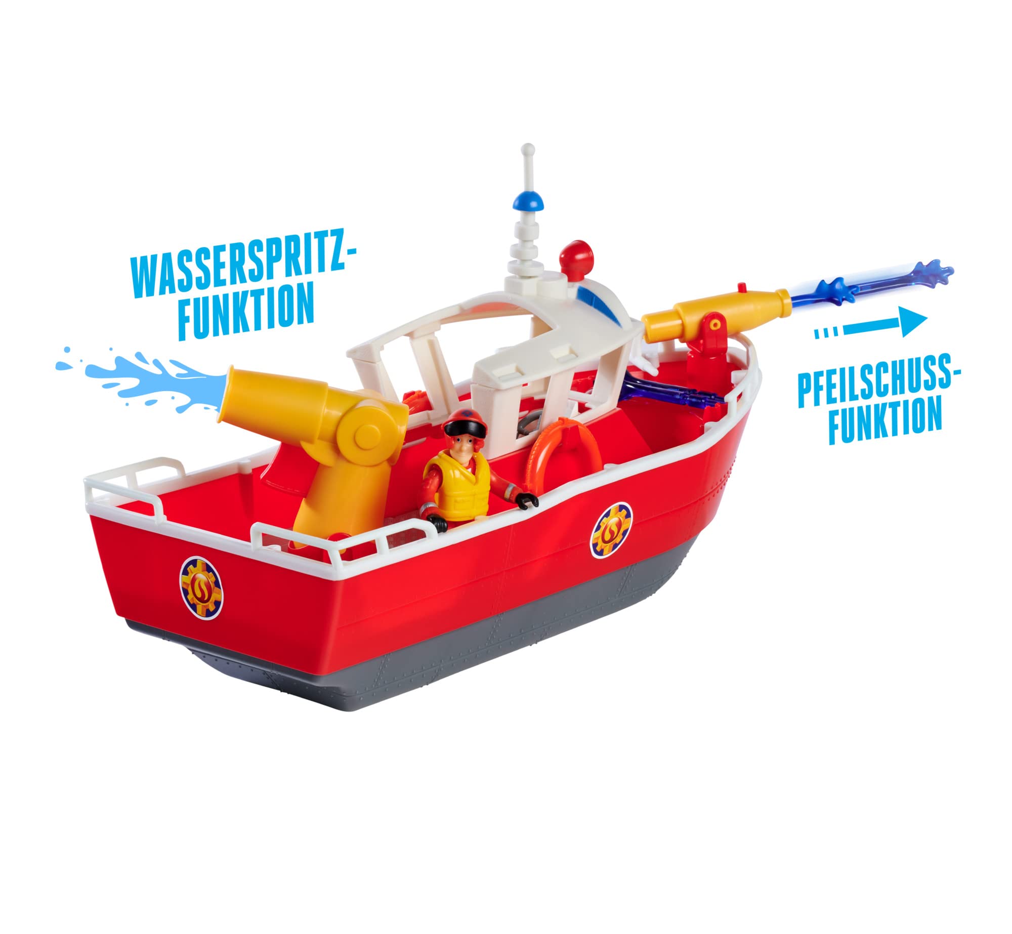 Firefighter Sam Fire Boat Titan 32 cm Floating Toy Boat, from 3 Years