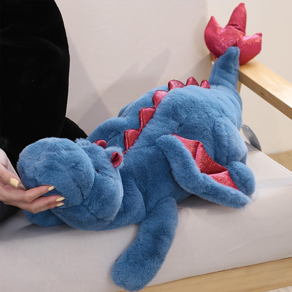 Weighted Stuffed Animals 10Lbs 35.4", Weighted Dragon Stuffed Animal for Kids and Adults