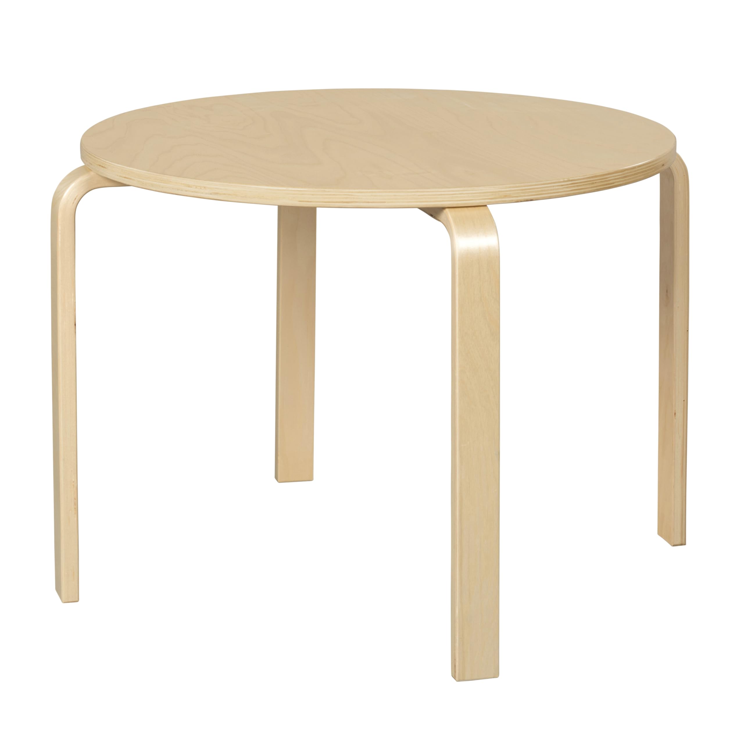 Express Bentwood Kids Table and Chairs Set, Kids Furniture, Natural, 5-Piece