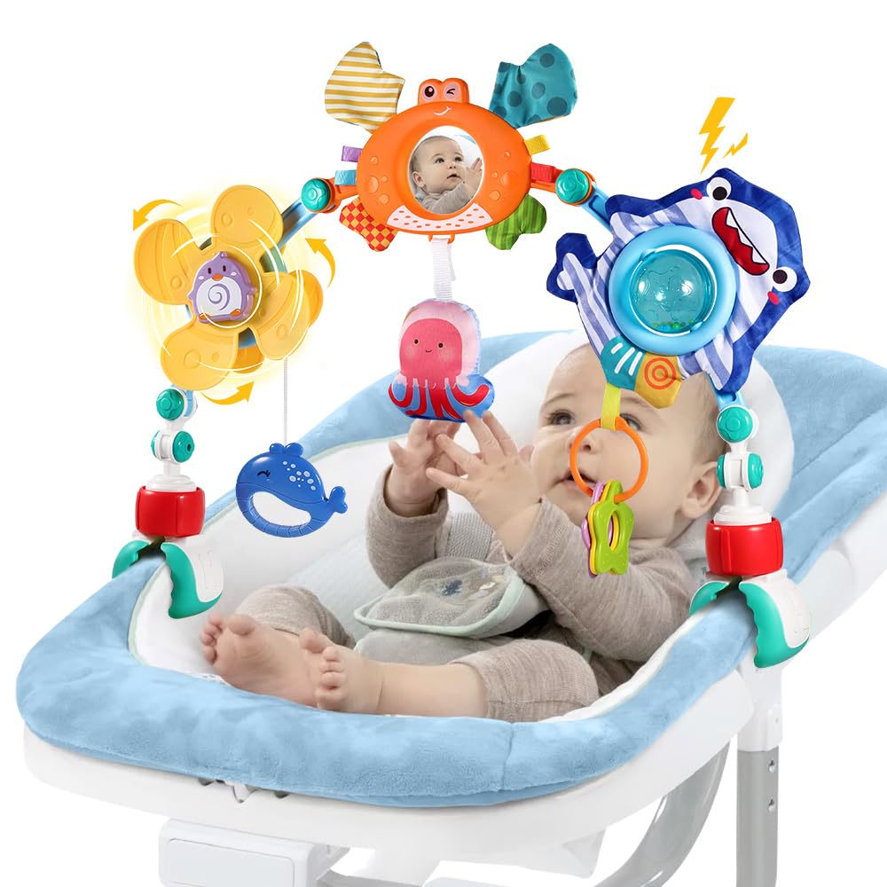 Baby Stroller Arch Toys,Adjustable Crib Mobile for Bassinet