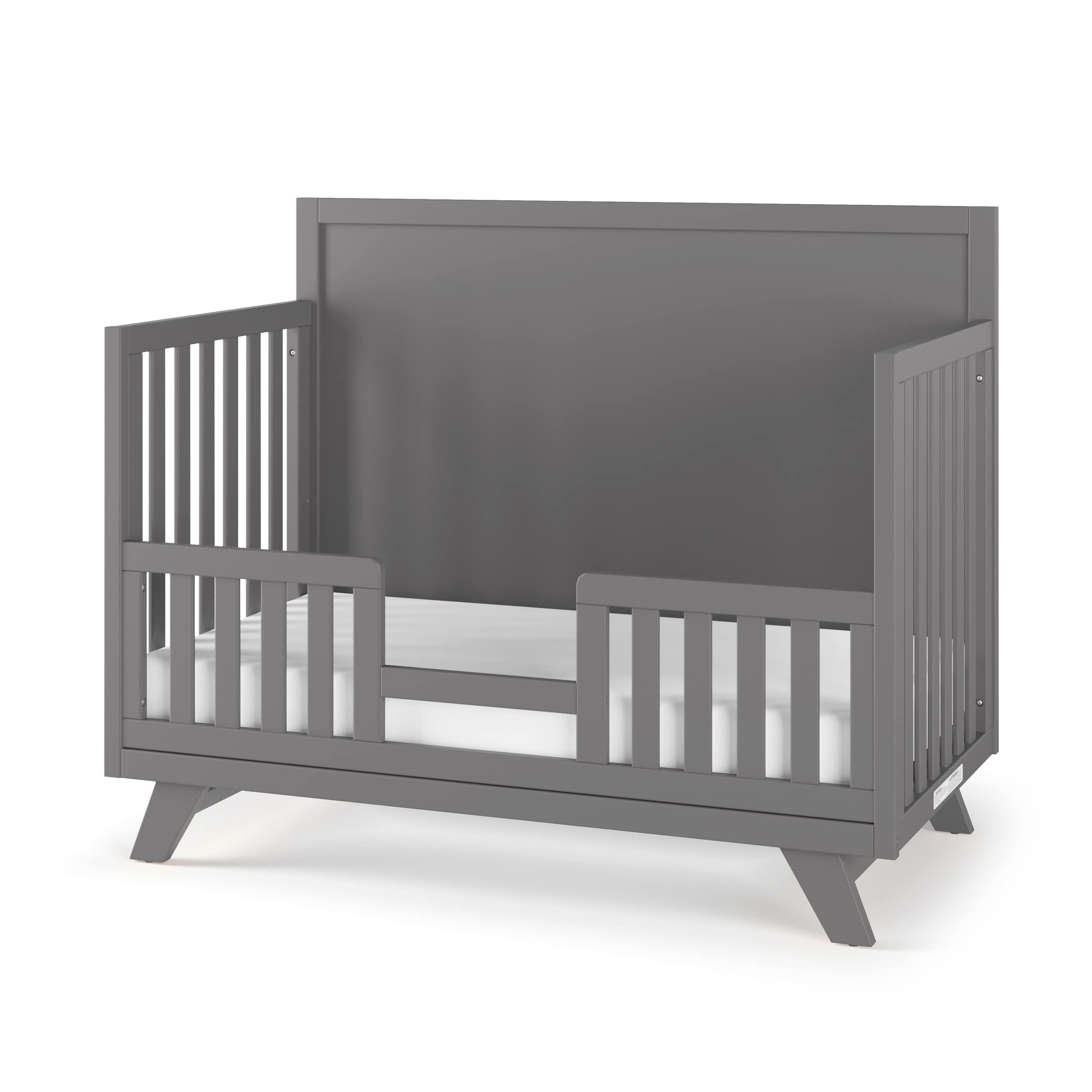 4-in-1 Convertible Crib with Flat Top and Adjustable Mattress