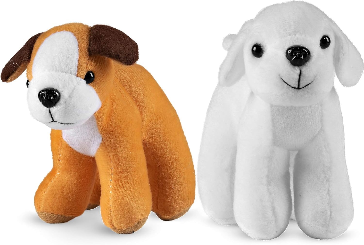 Plush Puppy Dogs - (Pack of 36) 6 Inches Tall Stuffed Animals Bulk Assorted Puppies