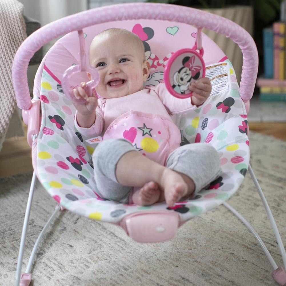 Disney Baby Minnie Mouse Baby Bouncer Soothing Vibrations