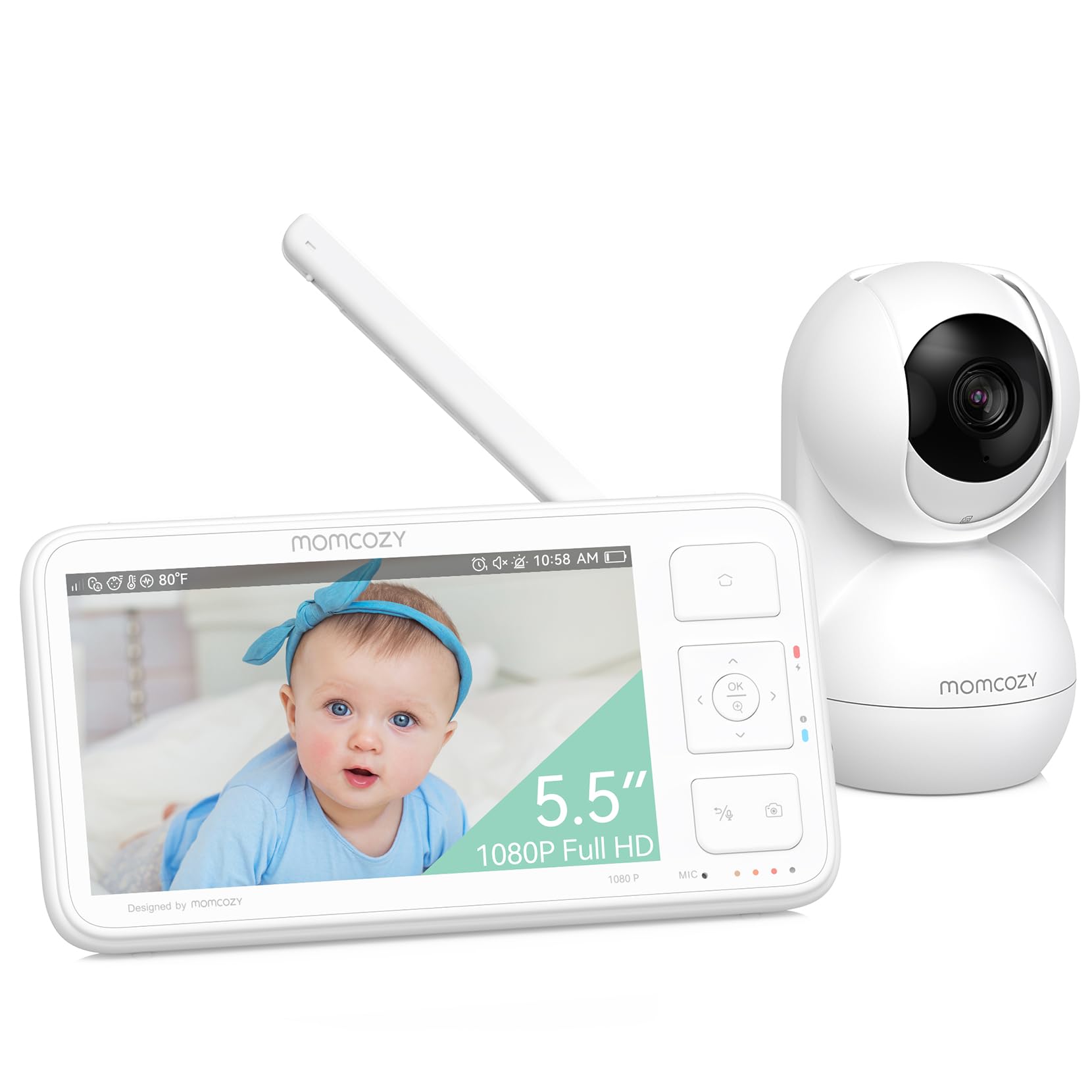1080P HD Video Baby Monitor with Night Vision