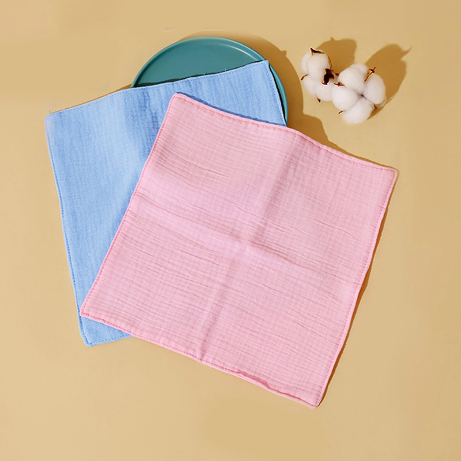 Baby Washcloths Soft Reusable Face Towel 4-Layer Baby Wash Cloths