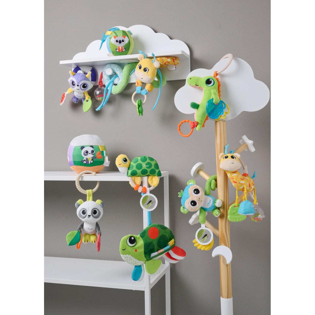 Monkey Rattle with Soft Teething Teether