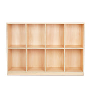 8-Compartment Backpack Wooden Storage Cabinet - Kids Toy Storage Organizer