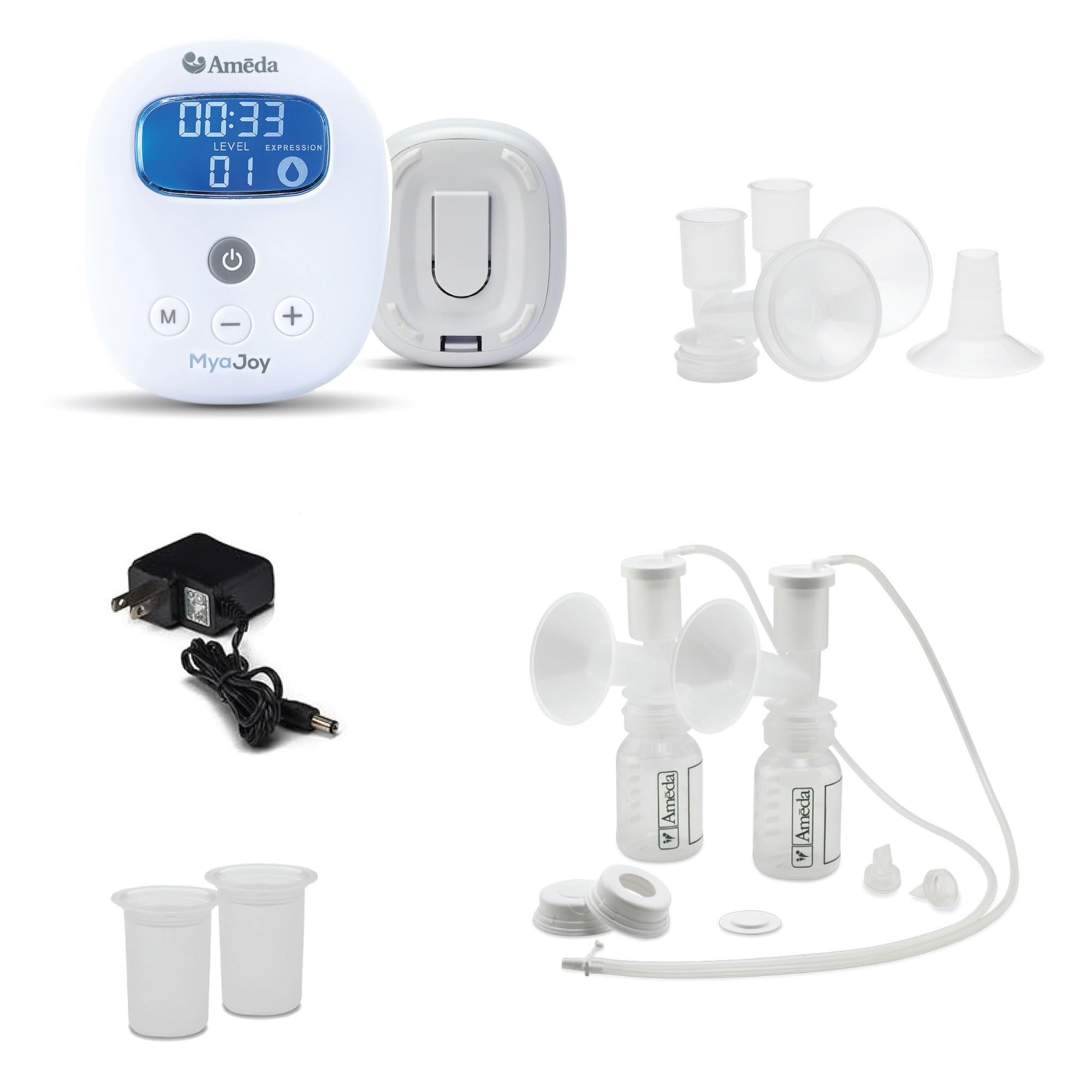 MYA Joy Double Electric Breast Pump & Accessories | Portable Breast Pump Hands Free