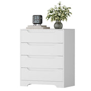 Modern 4 Drawers Dresser Storage Organizer, Wood Dressers
