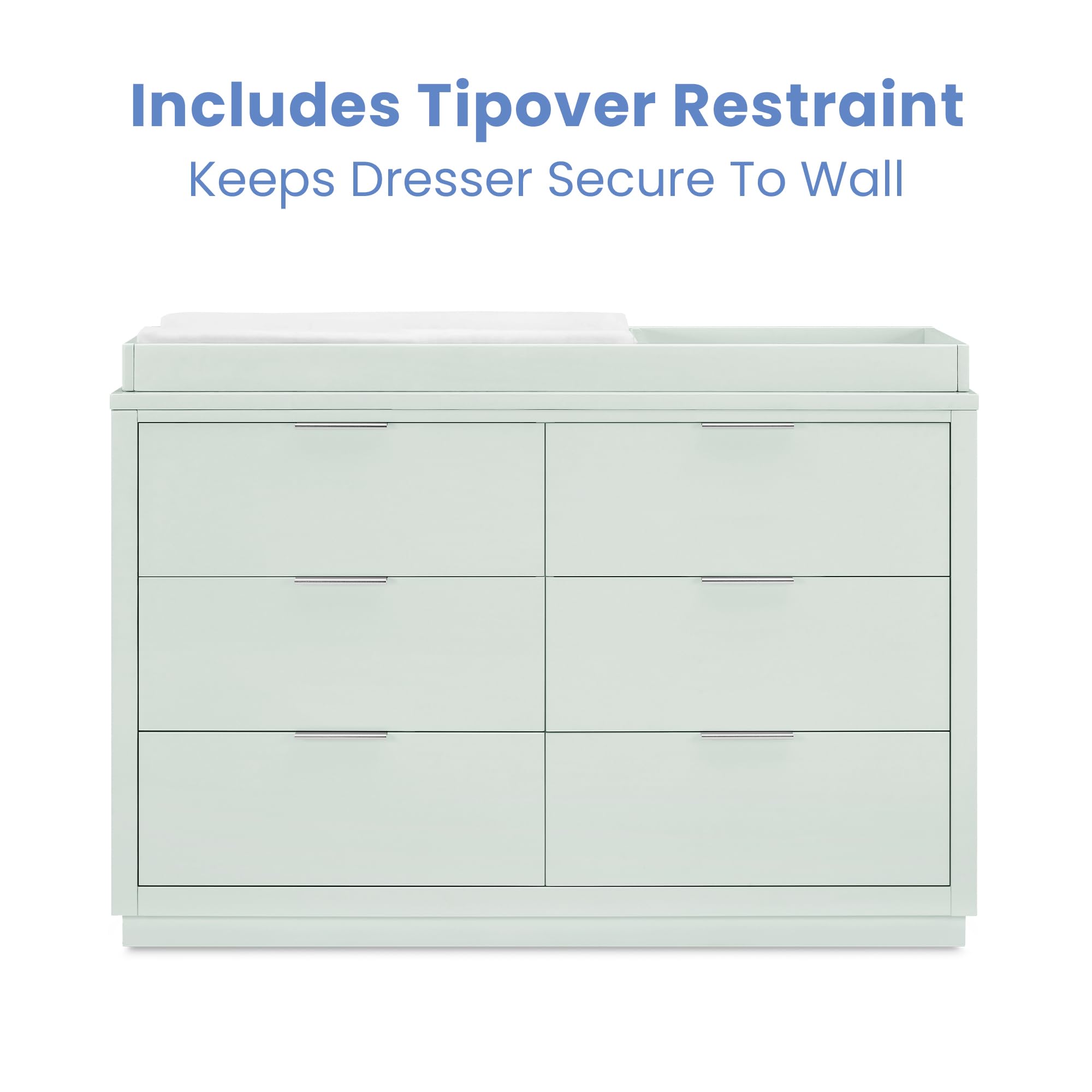 6 Drawer Dresser for Nursery and Kids Room