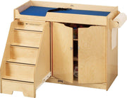 5135JC Baby Changing Table with Stairs Combo, Left - Diaper