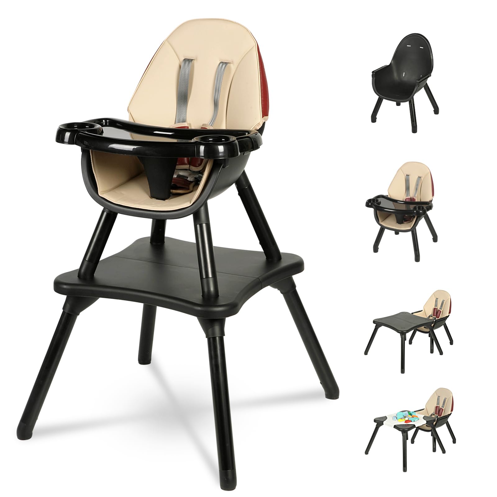 1 Baby High Chair,Convertible High Chairs for Babies