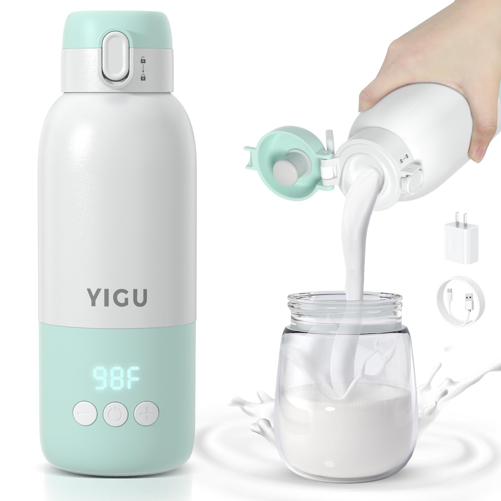 Portable Travel Bottle Warmer, 13500mAh Battery