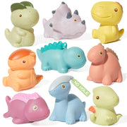 Bath Toys, Dinosaur 9 Pack | Sealed, No Hole & Mold Free Bath Toys