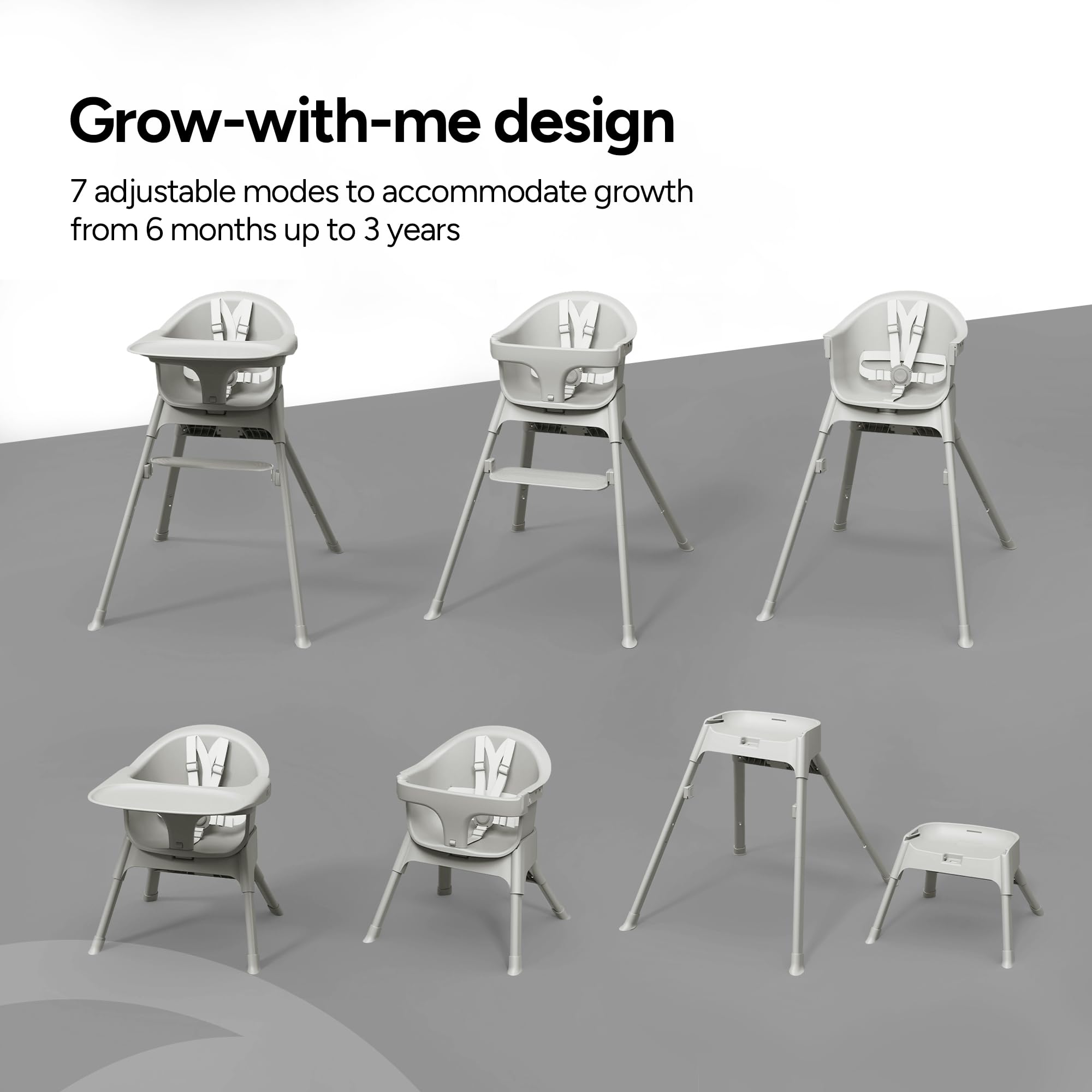 7-in-1 Convertible High Chair for Babies and Toddlers