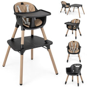 5-in-1 High Chair, Convertible Highchair for Babies and Toddlers/Kids Chair Table Set