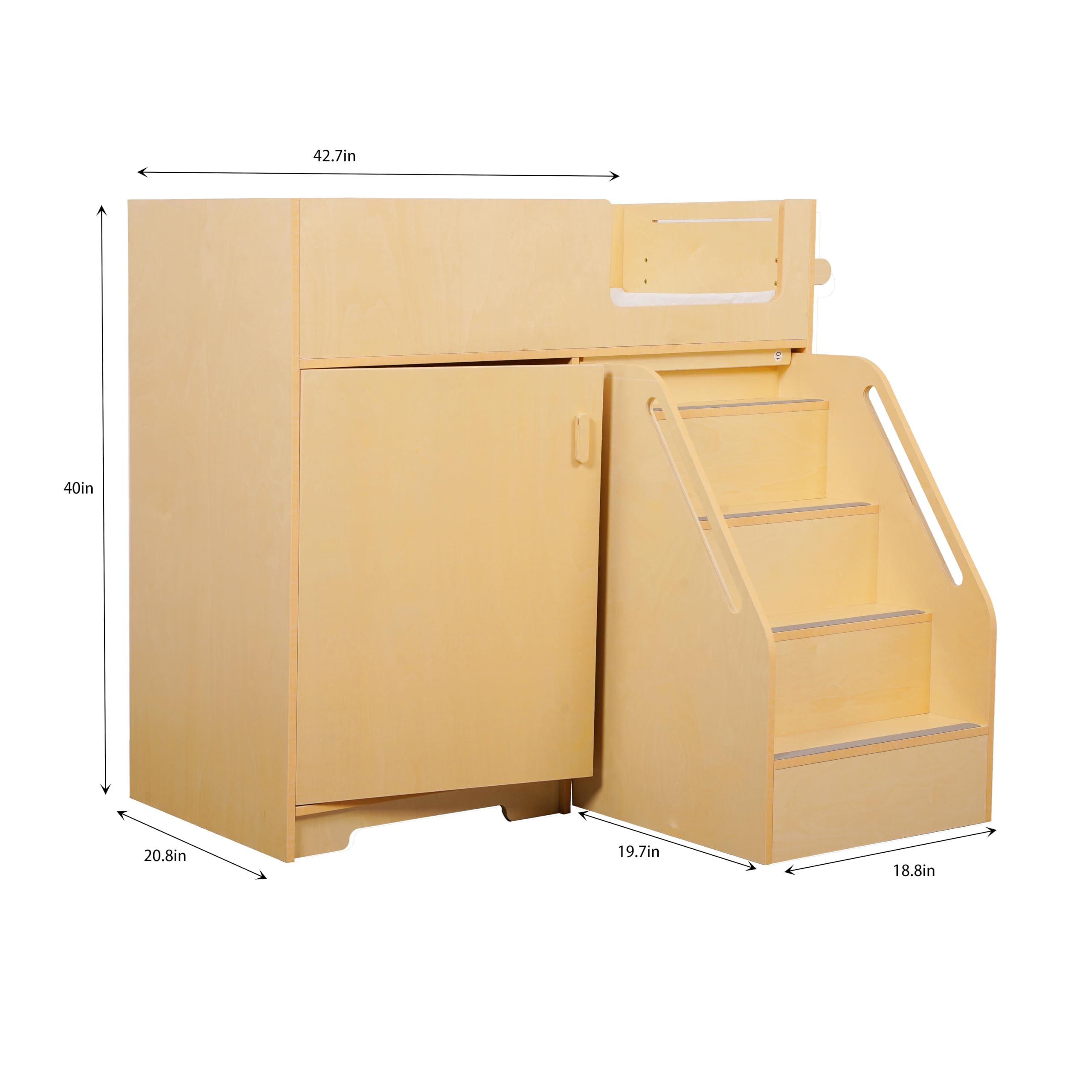 Portable Baby Changing Table with Stairs on Wheels