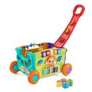 Sort and Discover Activity Wagon for Toddlers, Red