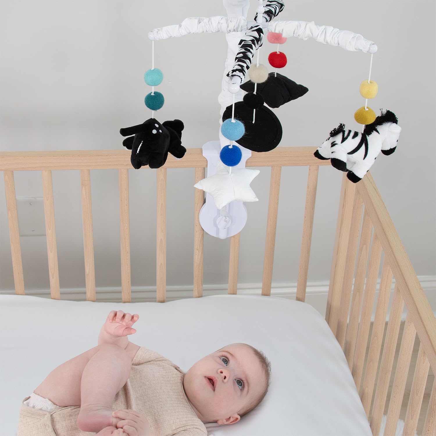 Baby Crib Mobile for Boys & Girls, Musical, Montessori Nursery Mobiles
