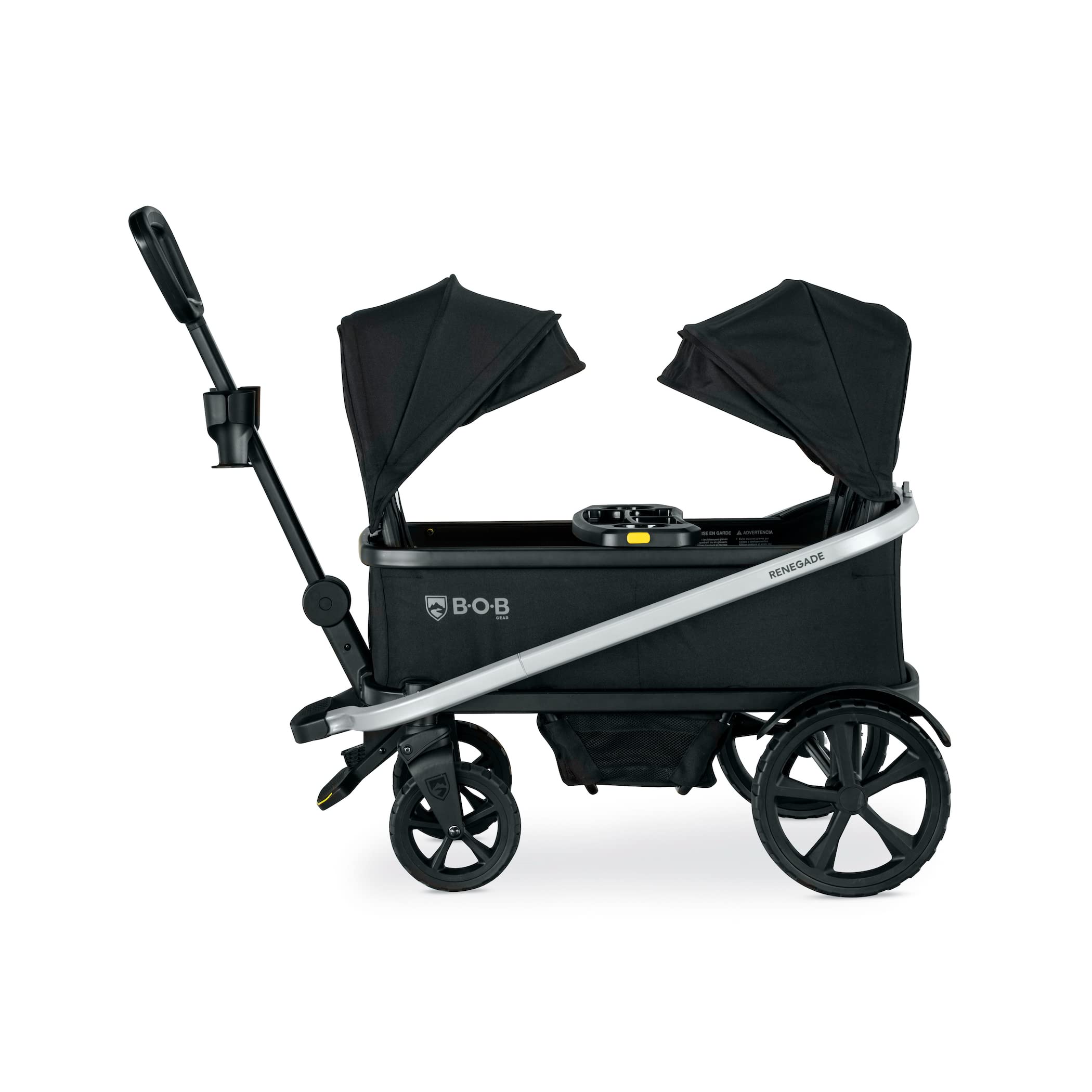 Renegade Canopy Stroller Wagon with 3 Seats, 5-Point Harness System, All-Terrain Tires