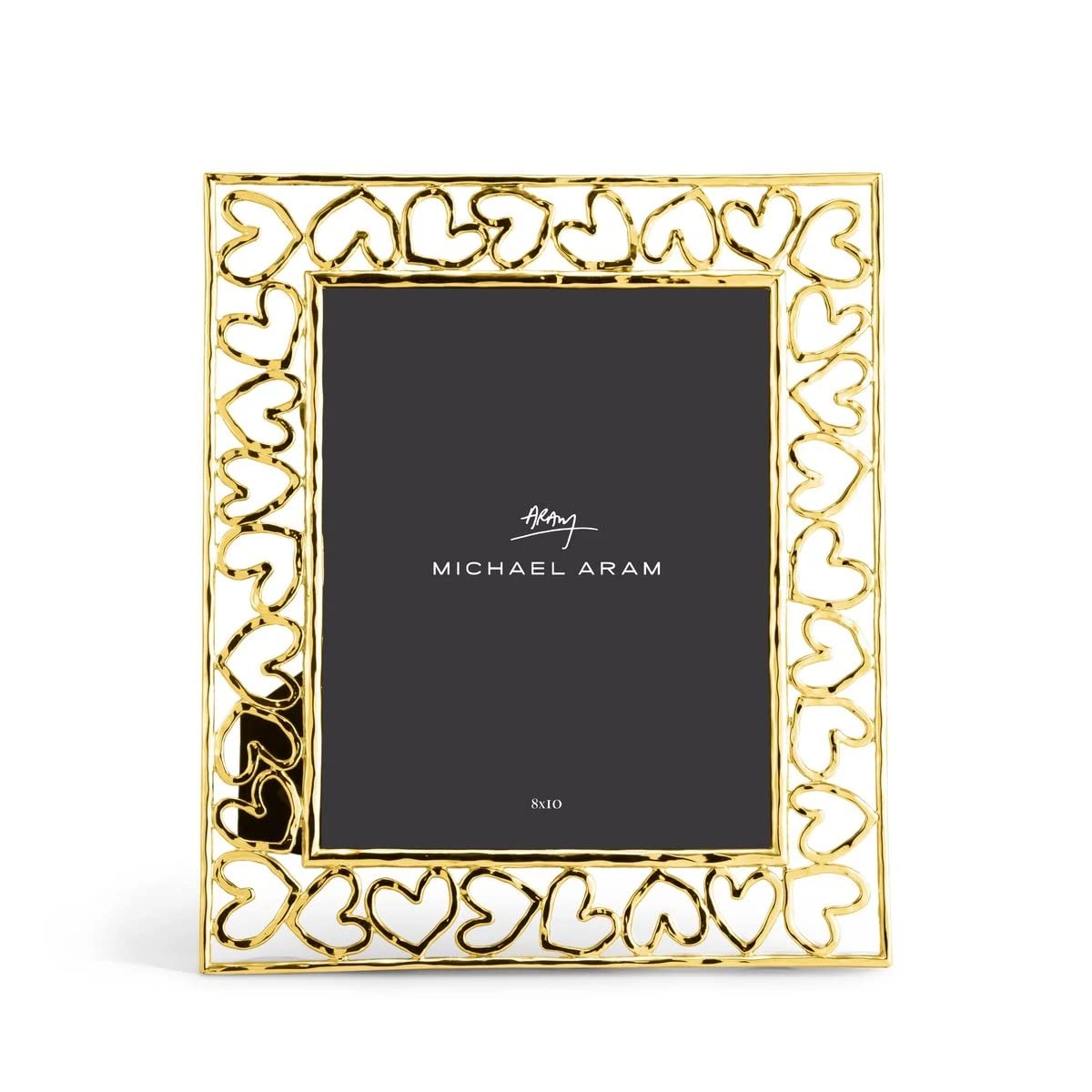 Gold"Golden" Heart Photo Picture Frame Size 8x10 - New !