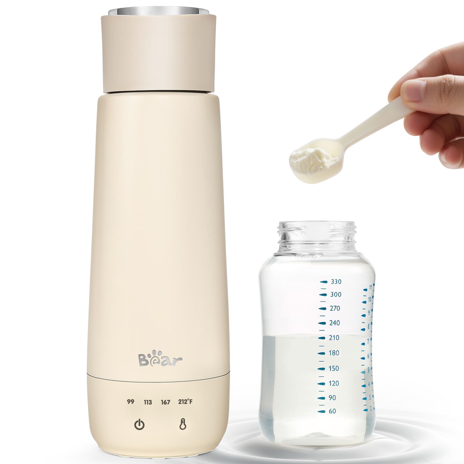 Milk Warmer, Fast Water Warmer for Baby Formula with 10 Oz Large Capacity