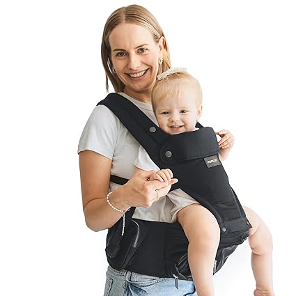 Carrier with Hip Seat, 2-in-1 Forward-Facing Carry for Active Babies