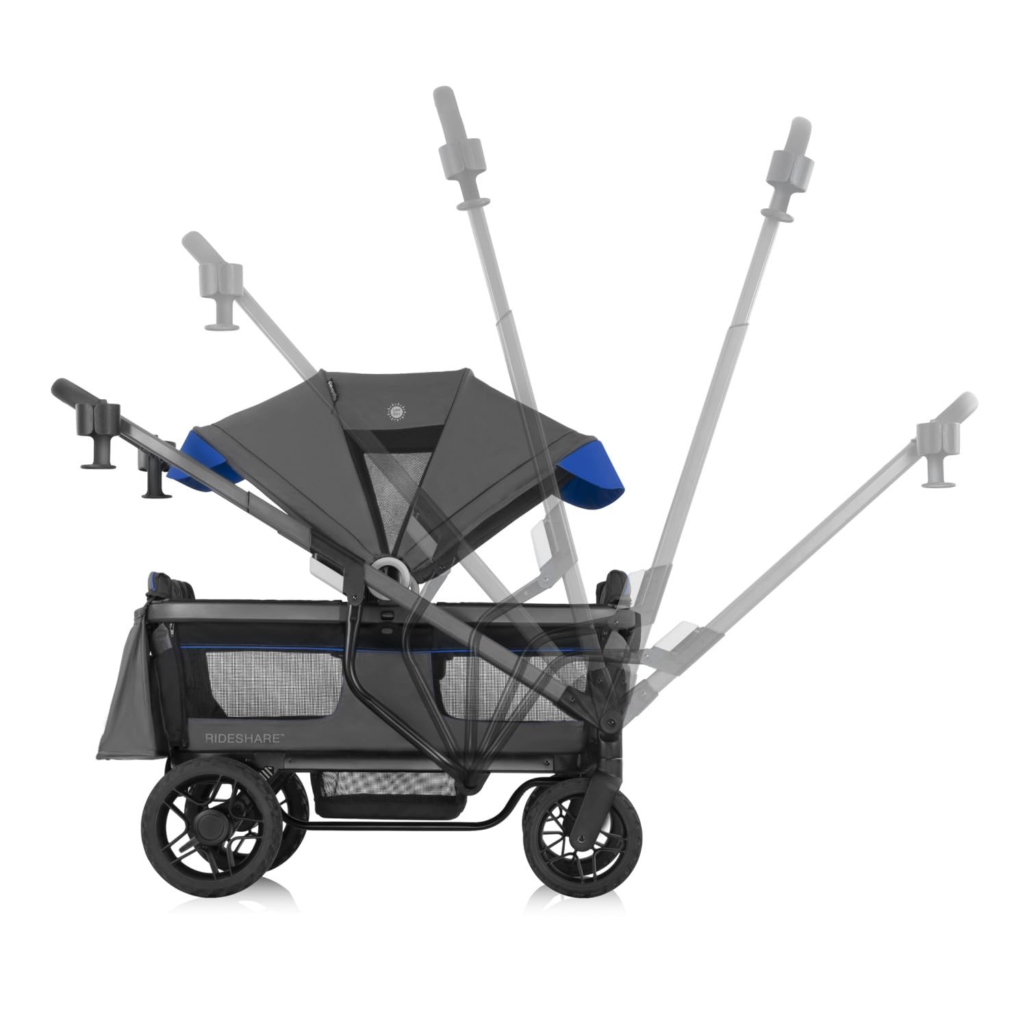 Evenflo Shyft Rideshare All-Terrain Performance Stroller Wagon (Electric Blue)