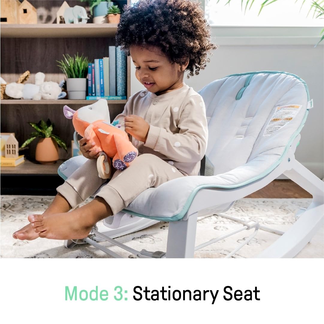 3-in-1 Vibrating Baby Bouncer Seat & Infant to Toddler Rocker