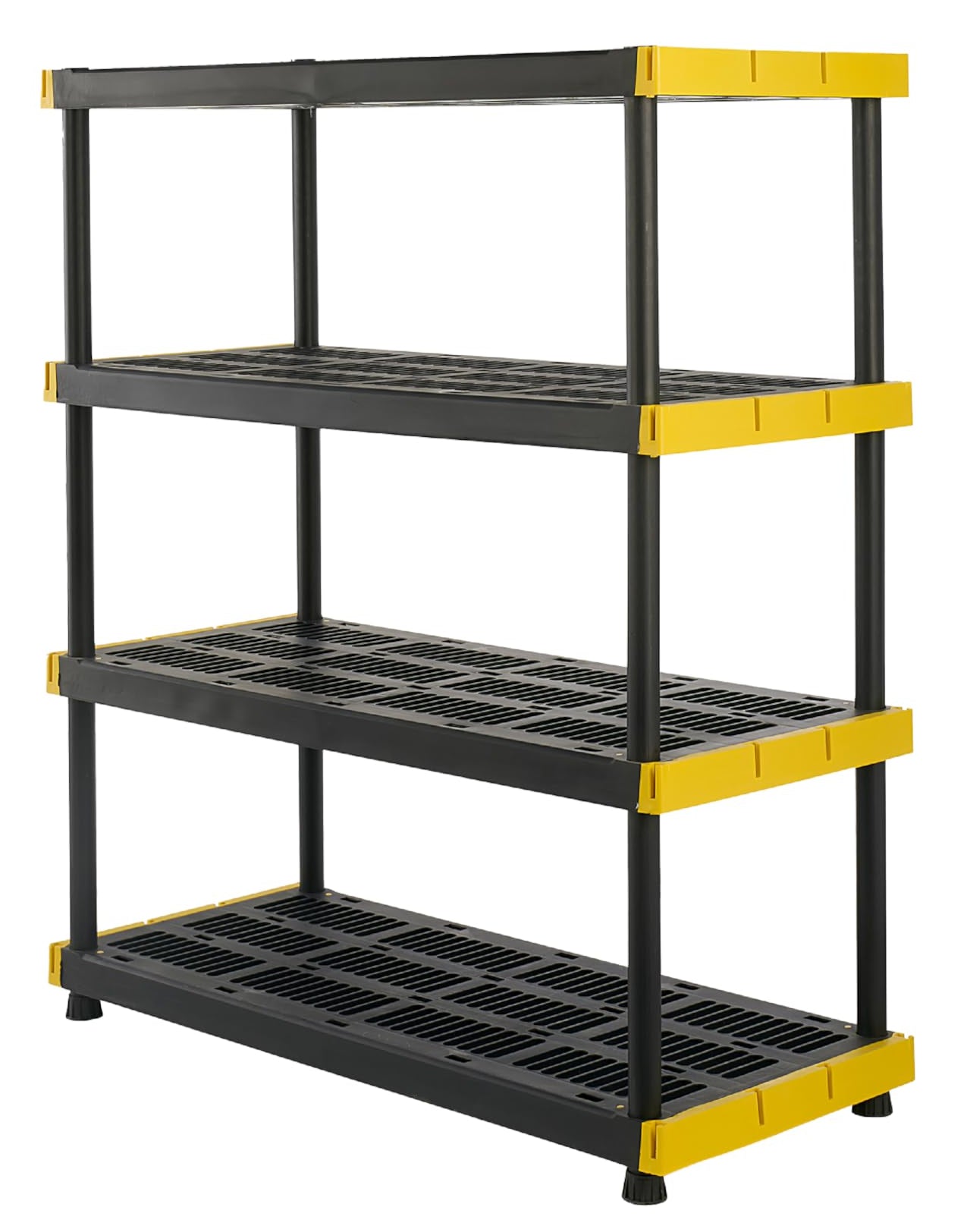 4-Tier Heavy Duty Plastic Storage Shelving Unit