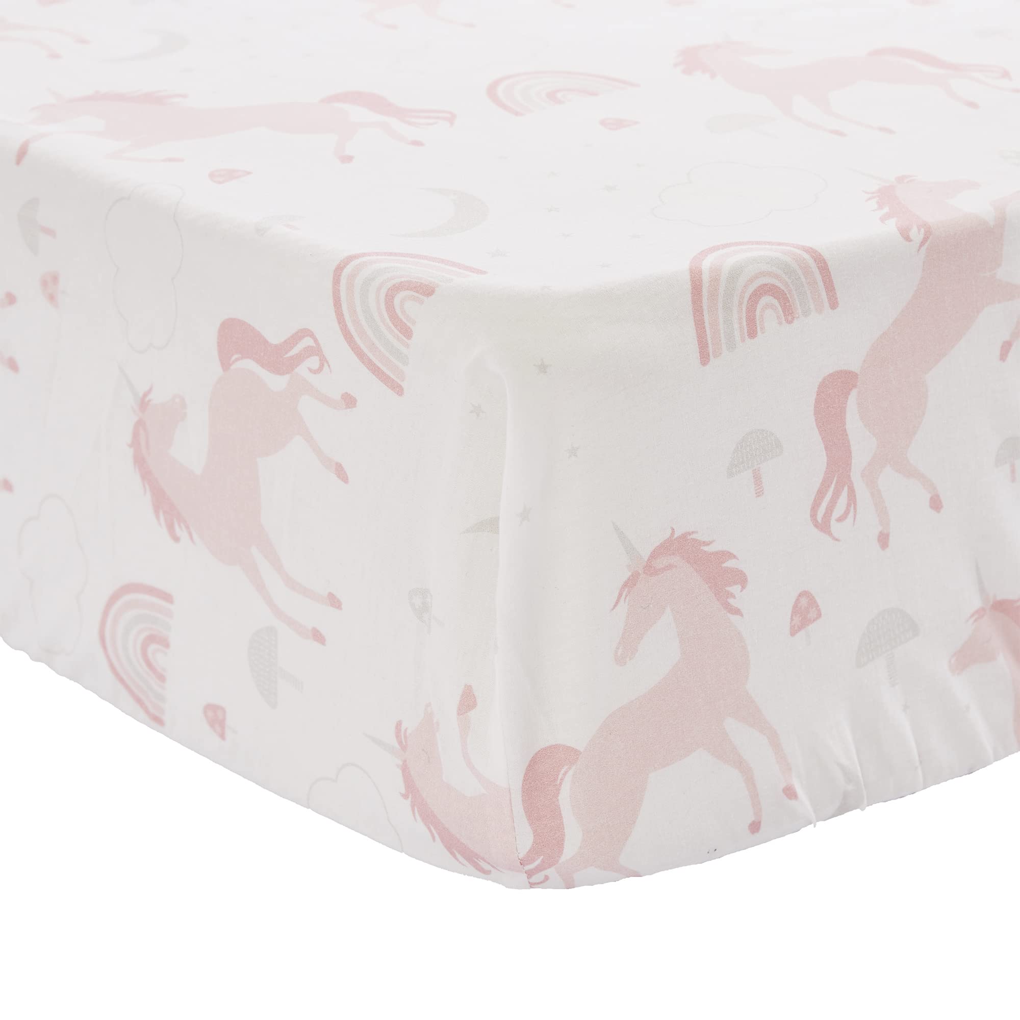 Unicorn Crib Bedding Set for Girls - 5 Piece Nursery Collection