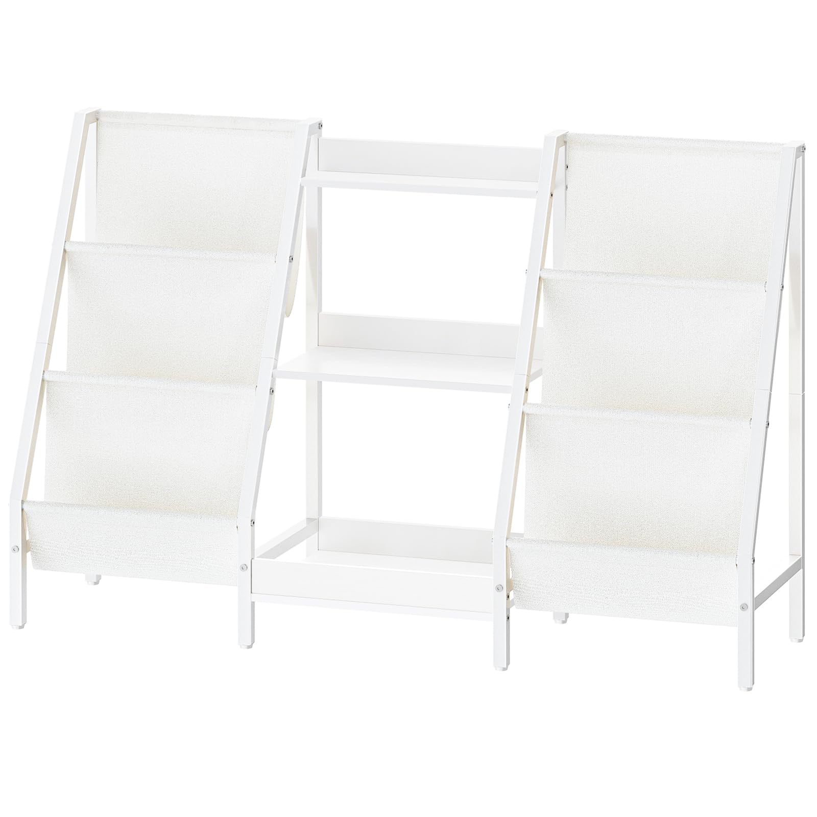 3-Tier Snack Display Rack with Storage Compartments