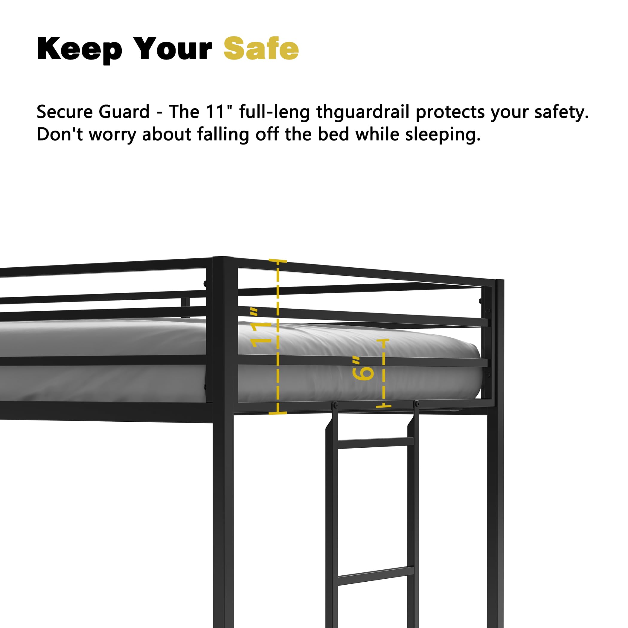 Twin Low Loft Bed for Kids