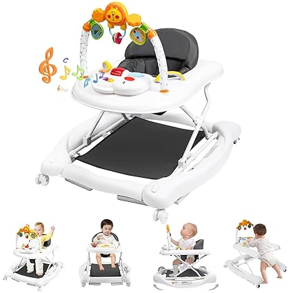 Baby Walker with Wheels, 5 in 1 Baby Walkers for Boys Girls 6-12 Months