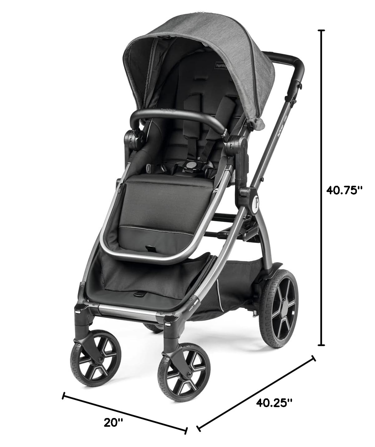 Ypsi Travel System - Includes Ypsi Lightweight Reversible Stroller