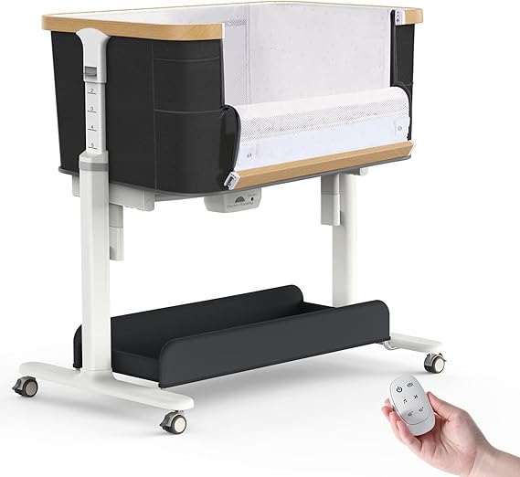 Electric Bassinet Baby Cradle 3 Rocking Motion, 3 in 1 Baby Bassinets for Newborn