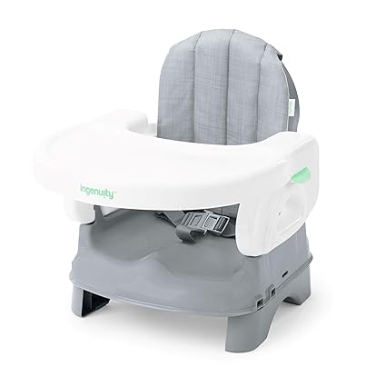 Deluxe Comfort Folding Baby Booster - Adjustable Height - Cushioned - Lightweight
