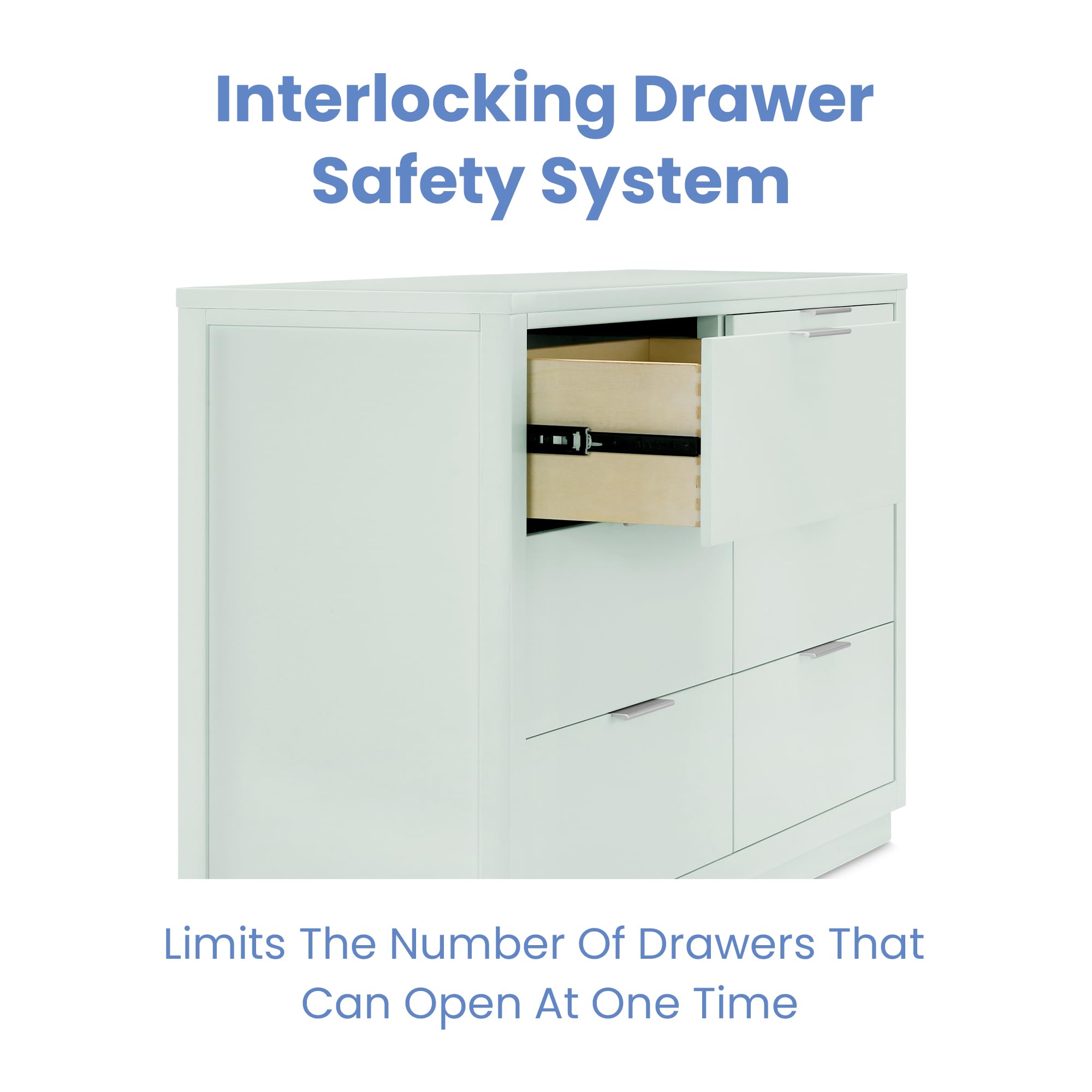 6 Drawer Dresser for Nursery and Kids Room