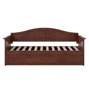 Acadia Twin Size Wood Daybed Frame with Twin Trundle