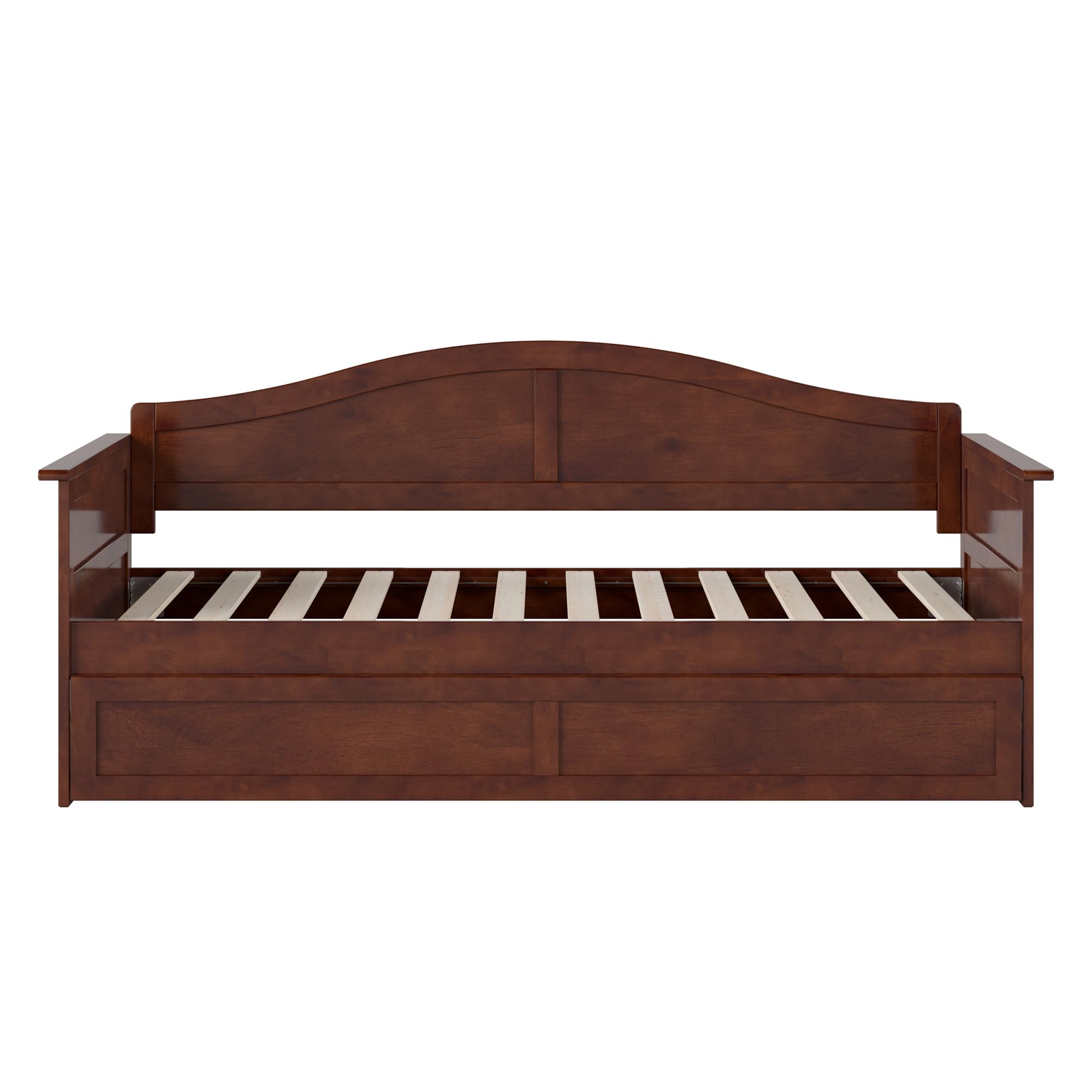 Acadia Twin Size Wood Daybed Frame with Twin Trundle