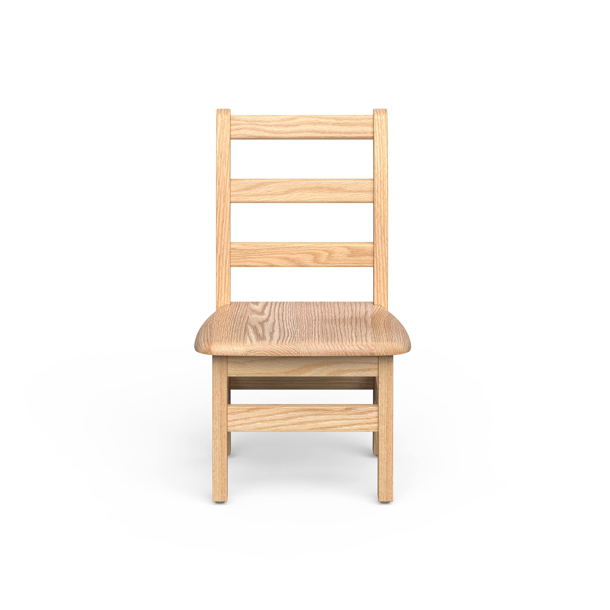Kids Wooden School Chairs 8 Inch Red Oak 2 Pack